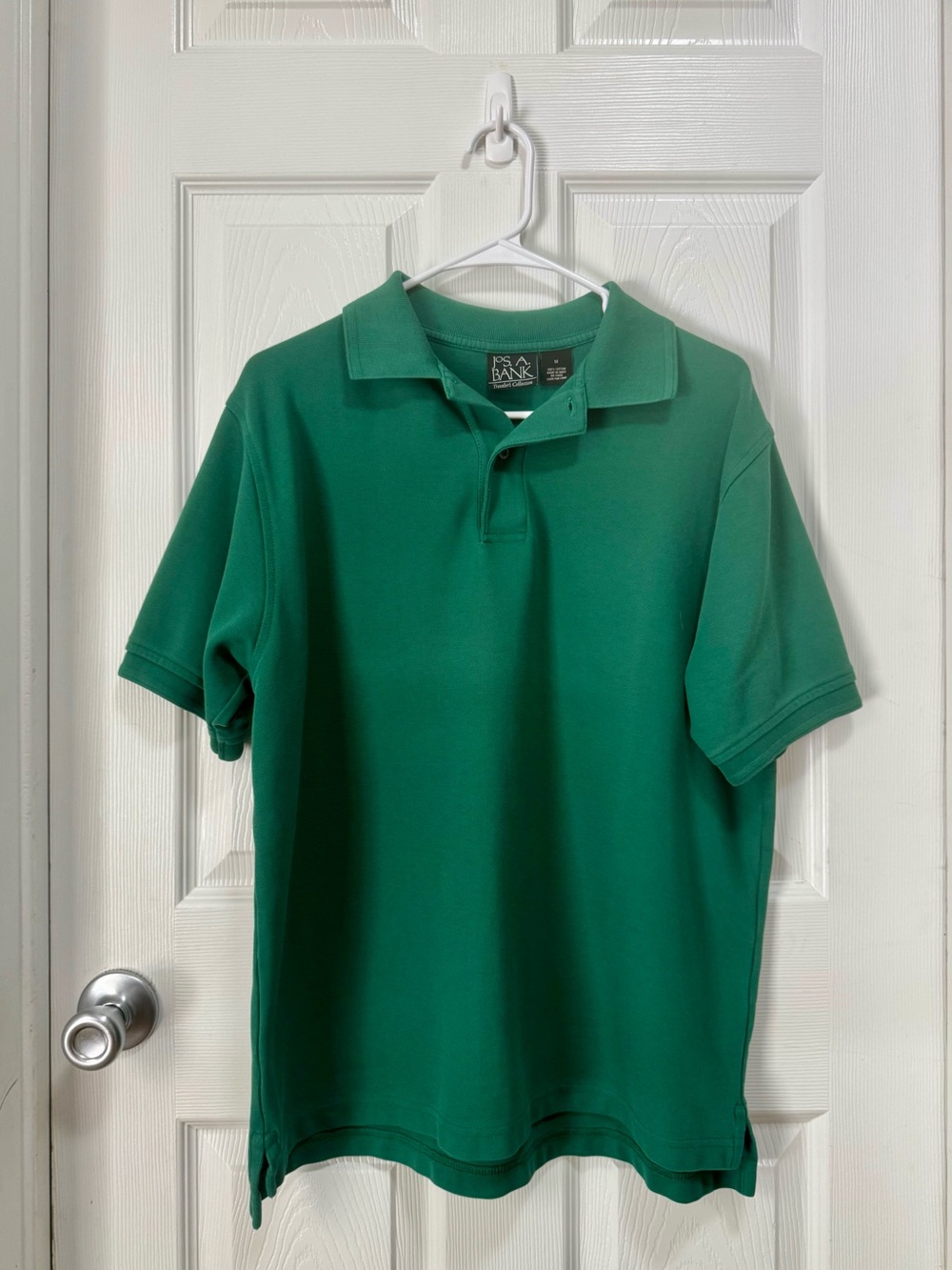 Jos. A. Bank Traveller’s Collection Cotton Piqué Green Polo Shirt